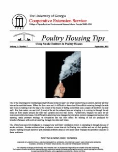 Using Smoke Emitters in Poultry Houses