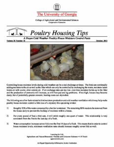 A Dozen Cold Weather Poultry House Moisture Control Facts