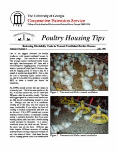 Reducing Electricity Costs in Tunnel-Ventilated Broiler Houses